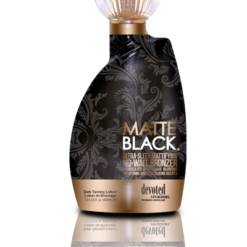 matte black tanning lotion