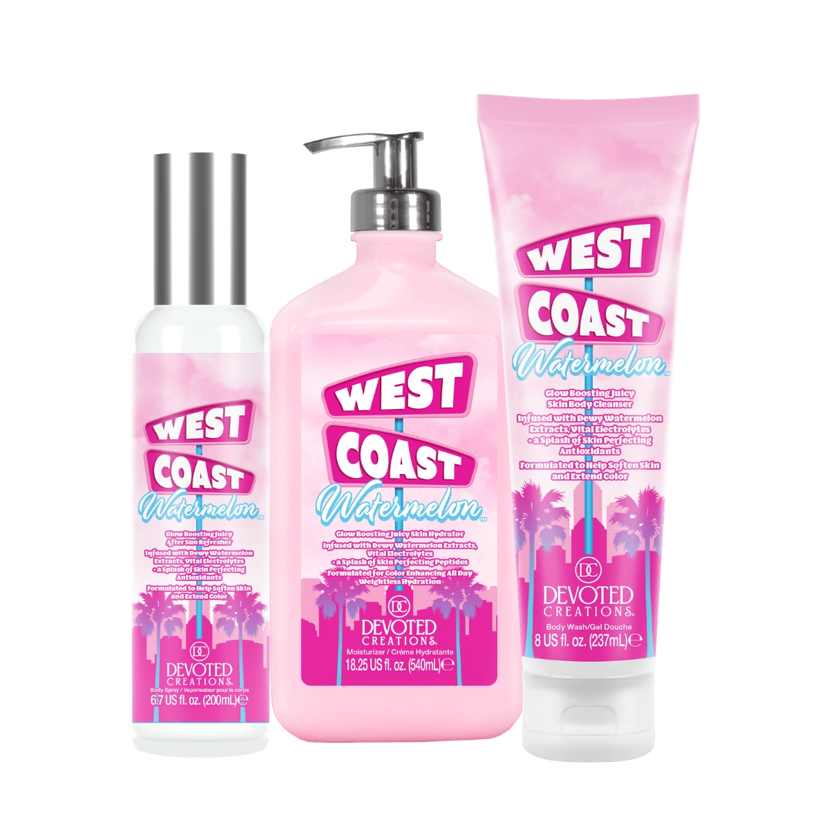 West Coast Watermelon™ After Sun Glow Routine Set-Devoted-Creations-sunlounge-eshop